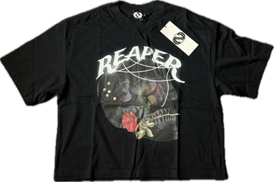 ‘REAPER’ BOXY FRAYED TEE - ReaperXO