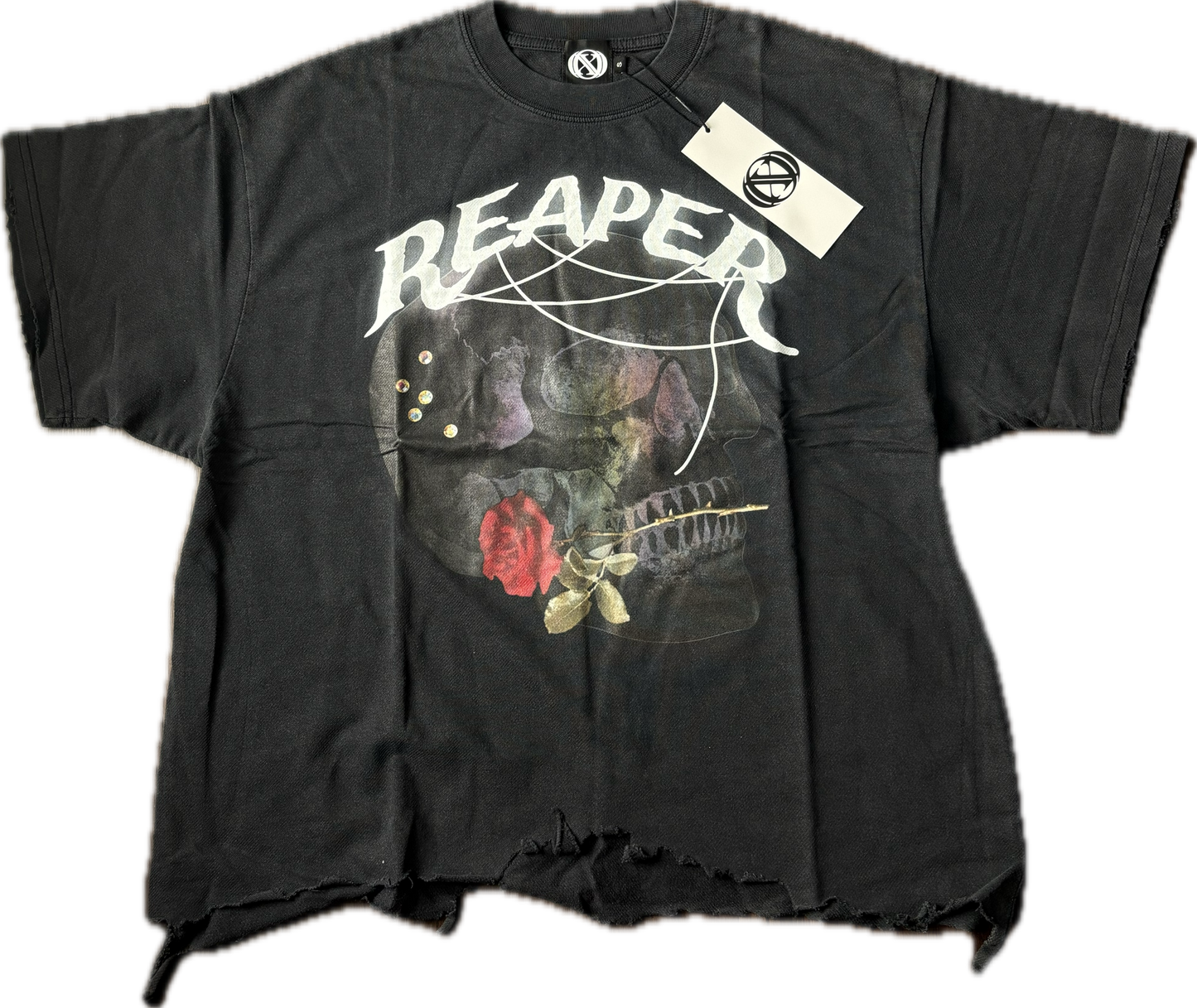 TEE OVERSIZE EFFET USÉ « REAPER »